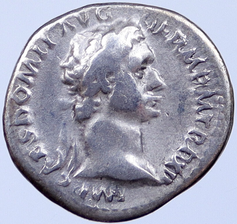 DOMITIAN 92AD Rome Authentic Ancient Silver Genuine Roman Coin MINERVA i119069