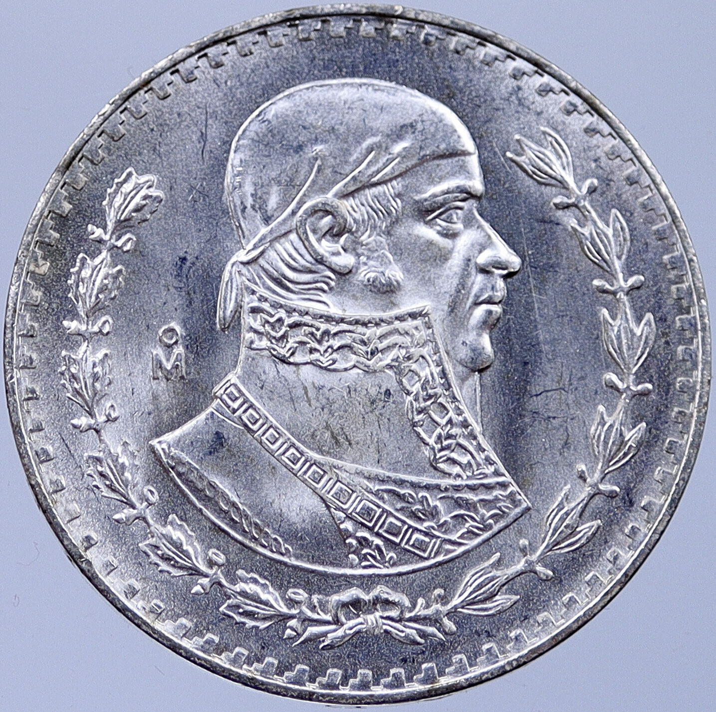 1964 MEXICO Independence War HERO Jose Maria Morelos Silver Peso Coin i119182