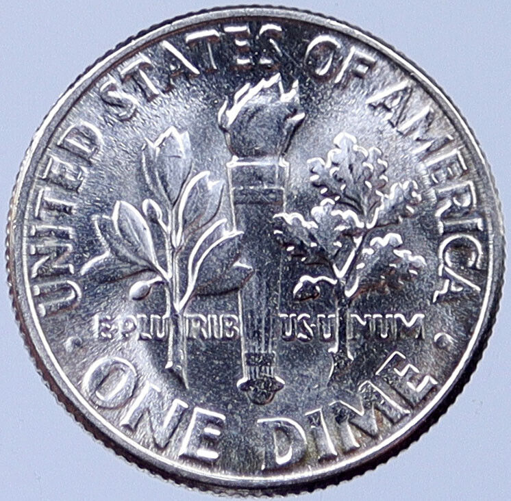 1957 P US Silver Roosevelt Dime Coin United States of America 10 Cents i119170