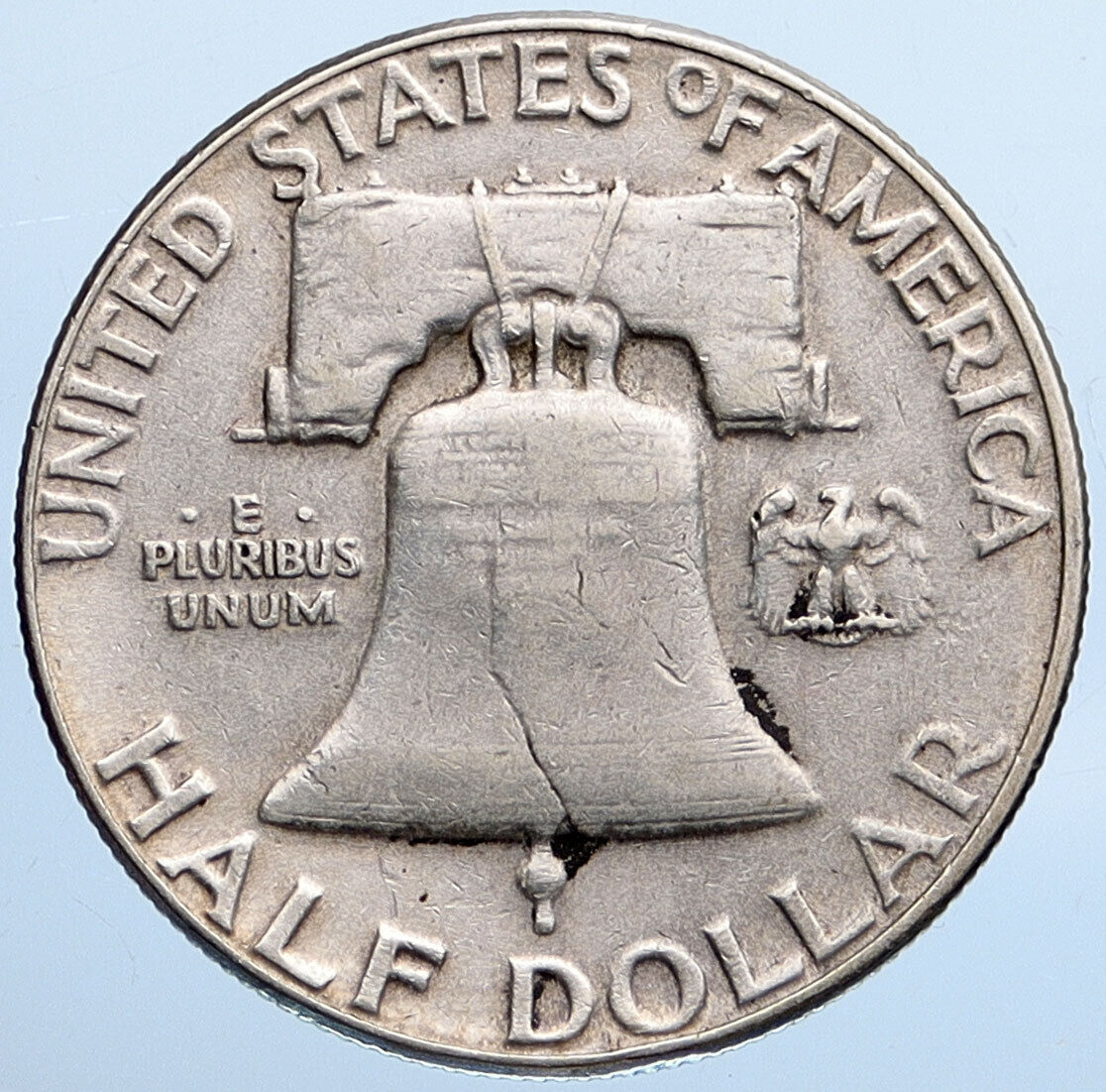 1957 P US Benjamin Franklin VINTAGE Silver Half Dollar Coin LIBERTY BELL i115191