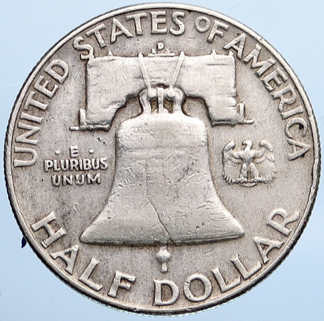 1953 P US Benjamin Franklin VINTAGE Silver Half Dollar Coin LIBERTY BELL i115184