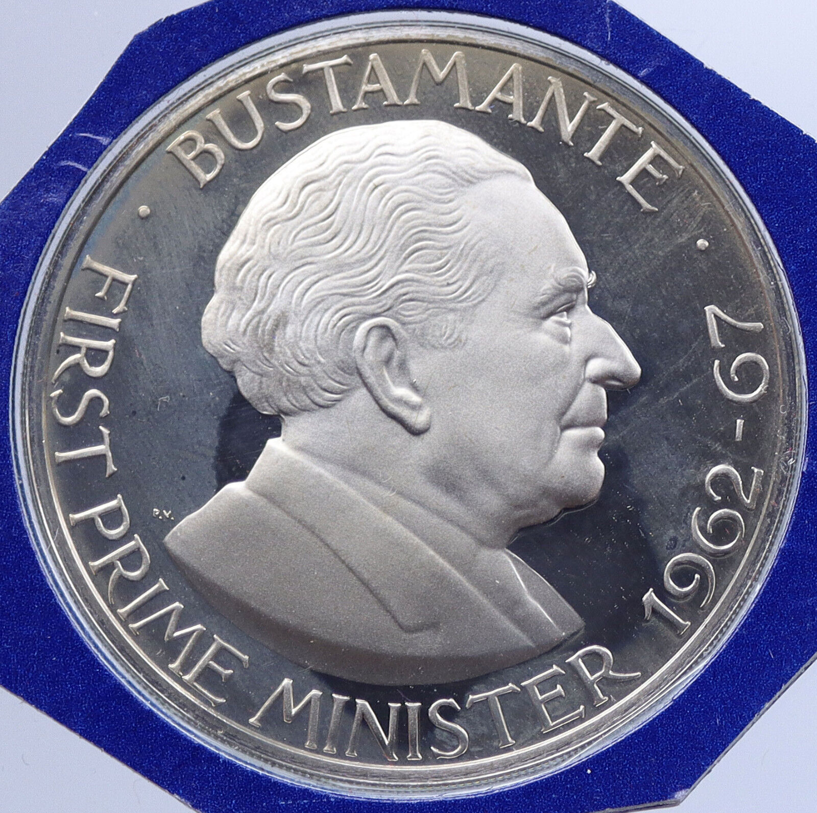 1978 JAMAICA First Prime Minister BUSTAMANTE Vintage Proof Dollar Coin i119314
