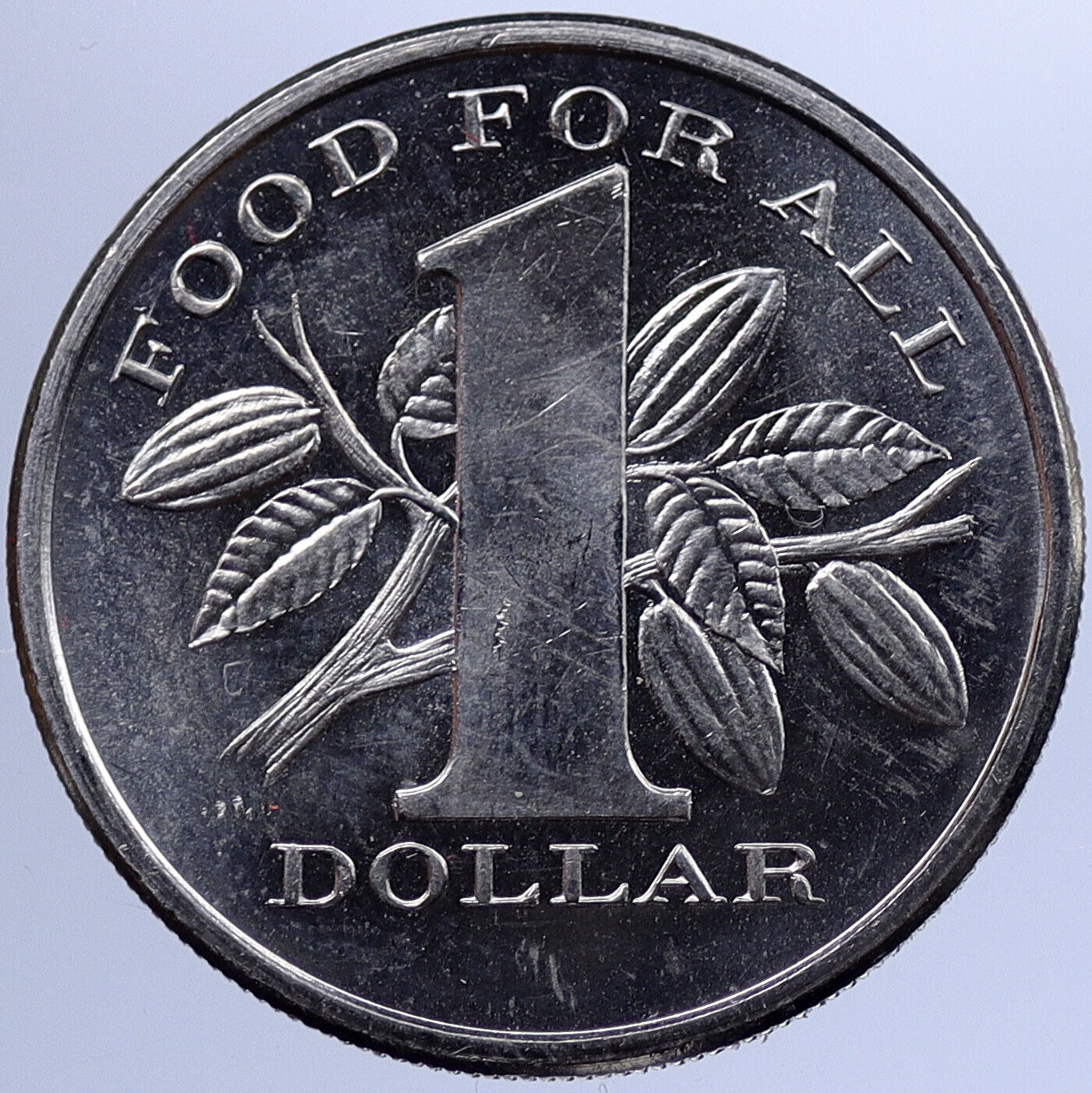 1969 TRINIDAD and TOBAGO Islands 1 Dollar FAO Food For All Vintage Coin i119324