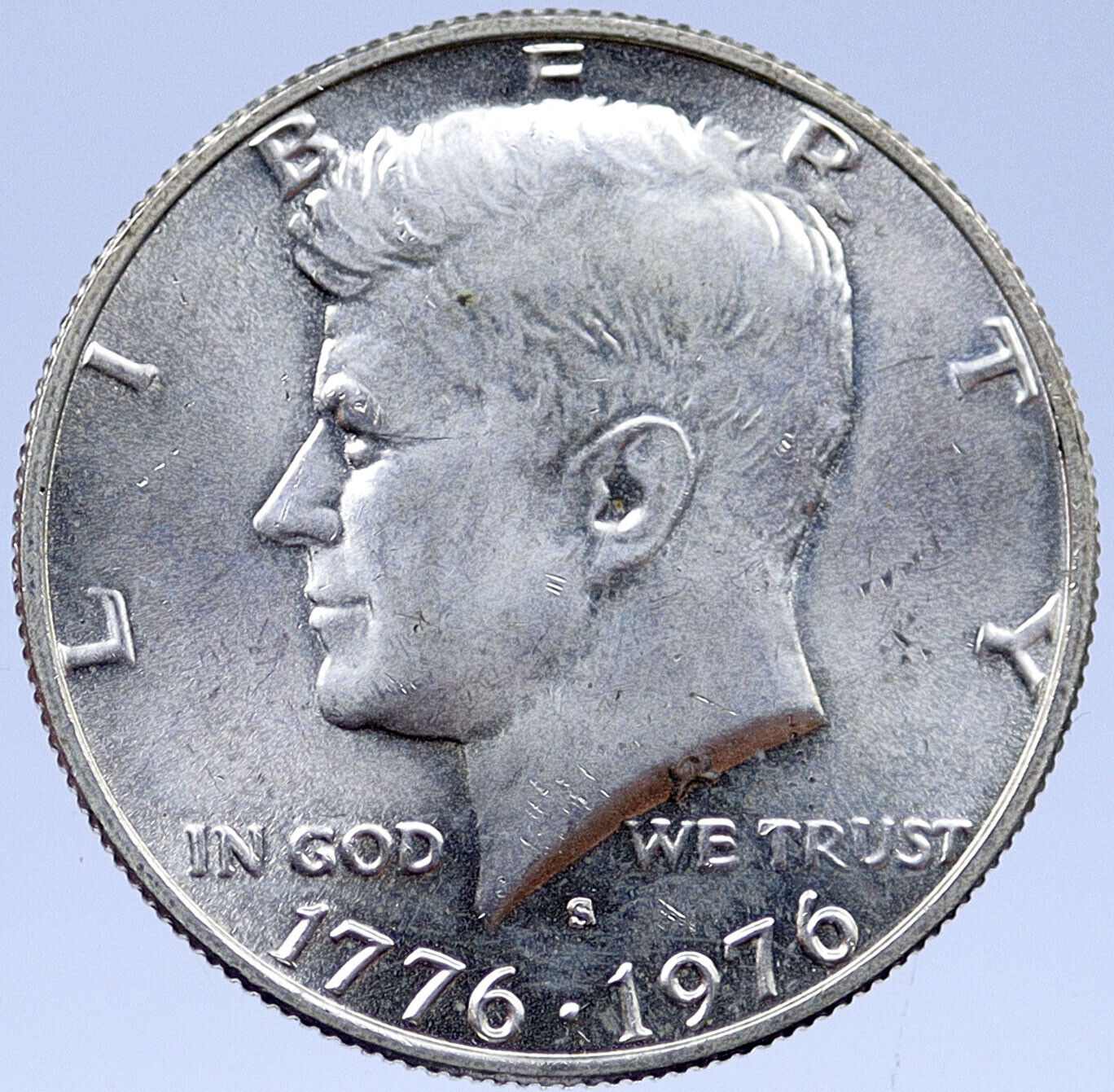1976 S United States SILVER 50 Cents Coin JOHN F KENNEDY Bicentennial i119367