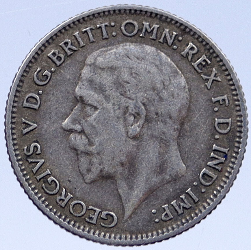 1930 GREAT BRITAIN UK SILVER Sixpence United Kingdom King George V Coin i119402