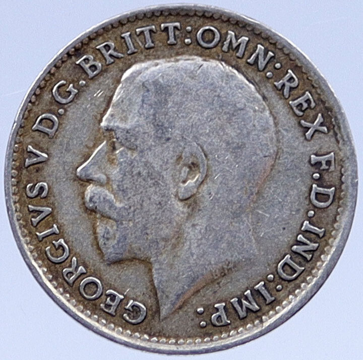 1920 Great Britain Silver Threepence United Kingdom UK GEORGE V Coin i119405