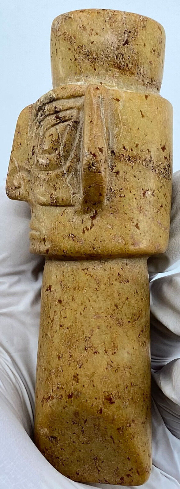 Ancient China Chinese HONGSHAN Sanxingdui JADE Head Figurine 3500-1150BC i119685