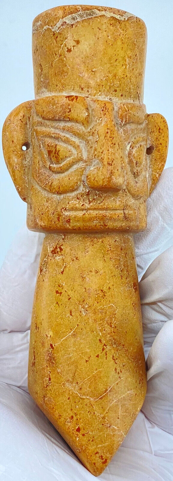 Ancient China Chinese HONGSHAN Sanxingdui JADE Head Figurine 3500-1150BC i119587