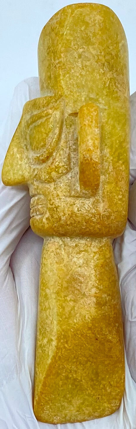 Ancient China Chinese HONGSHAN Sanxingdui JADE Head Figurine 3500-1150BC i119566