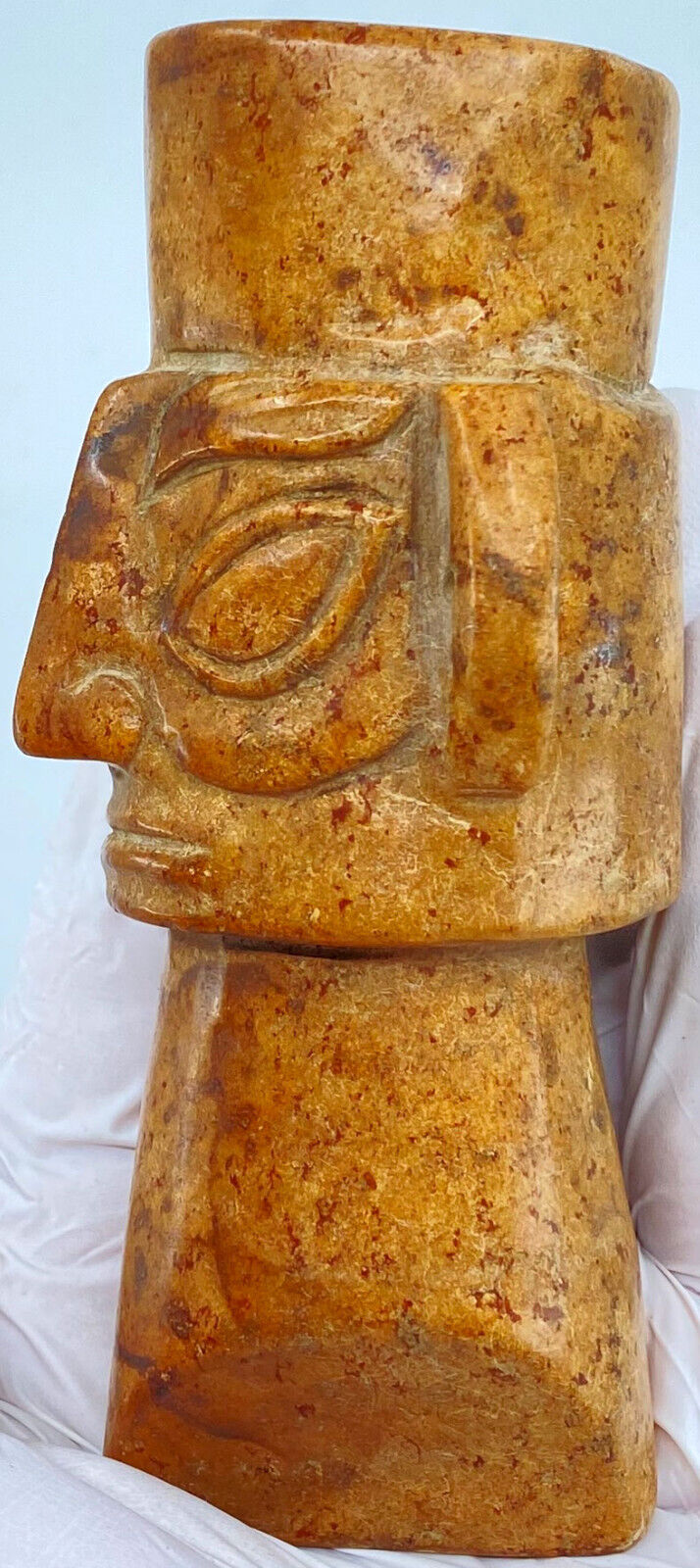 Ancient China Chinese HONGSHAN Sanxingdui JADE Head Figurine 3500-1150BC i119586