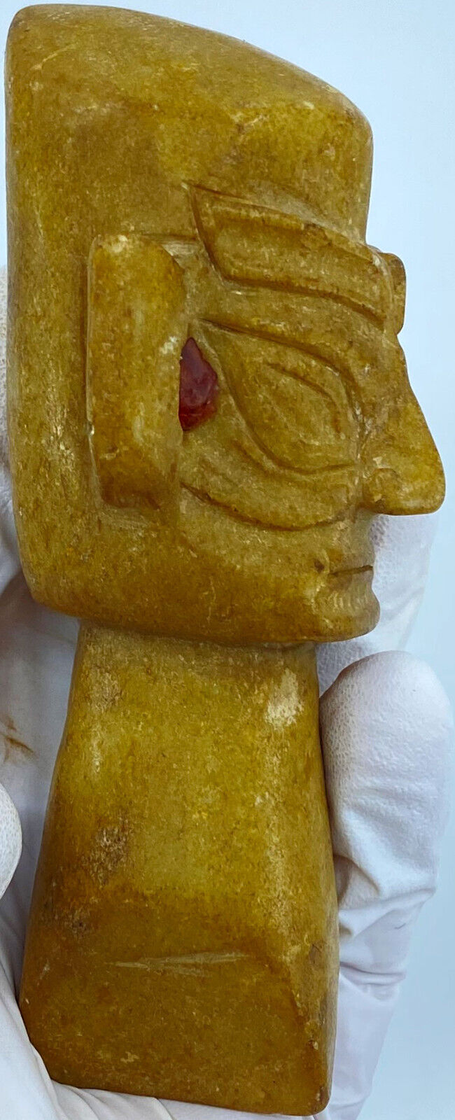 Ancient China Chinese HONGSHAN Sanxingdui JADE Head Figurine 3500-1150BC i119592