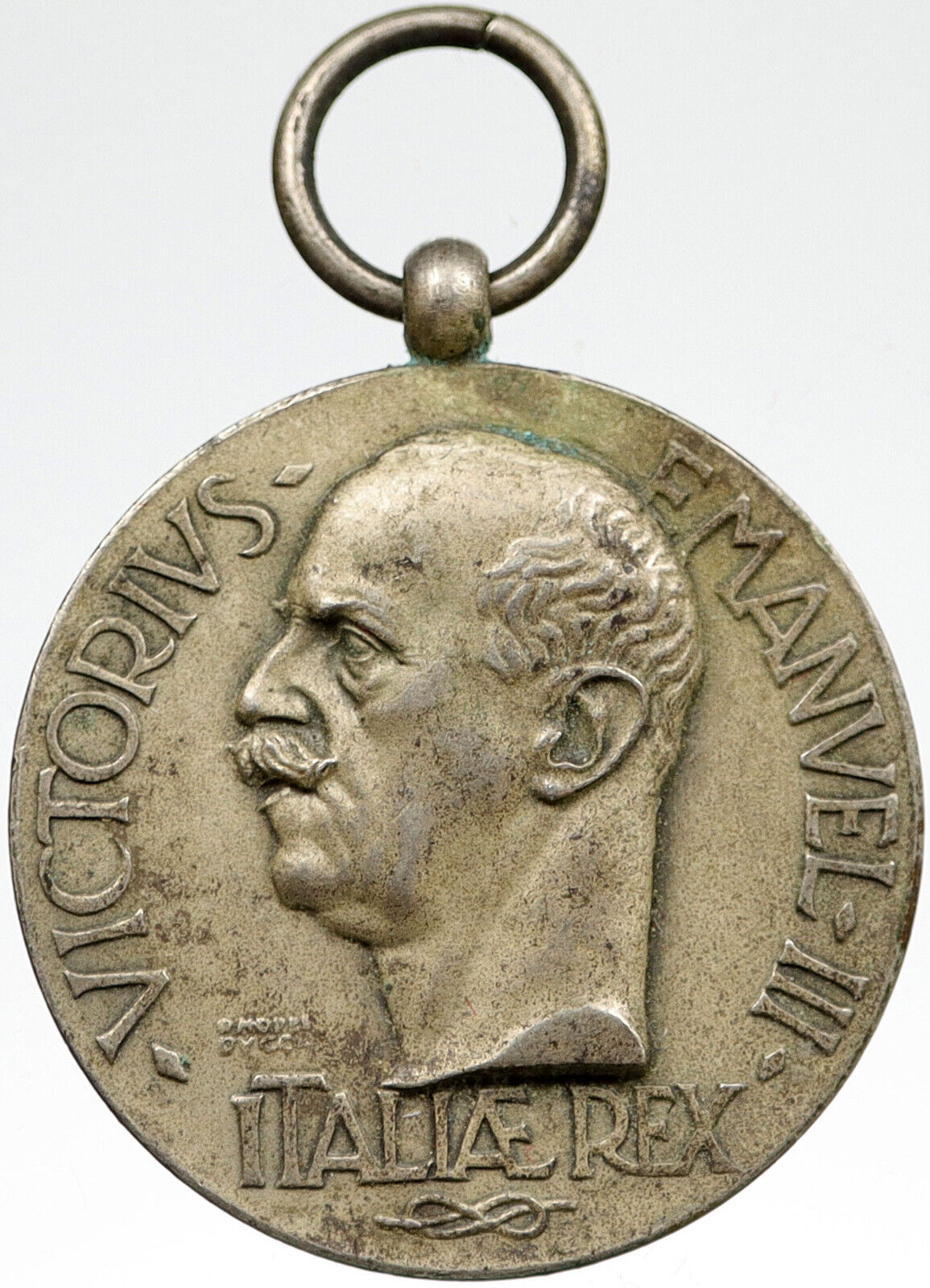 1922 North ITALY Emperor Victor Immanuel III SAVOY SCHOOL Silver Medal i119744