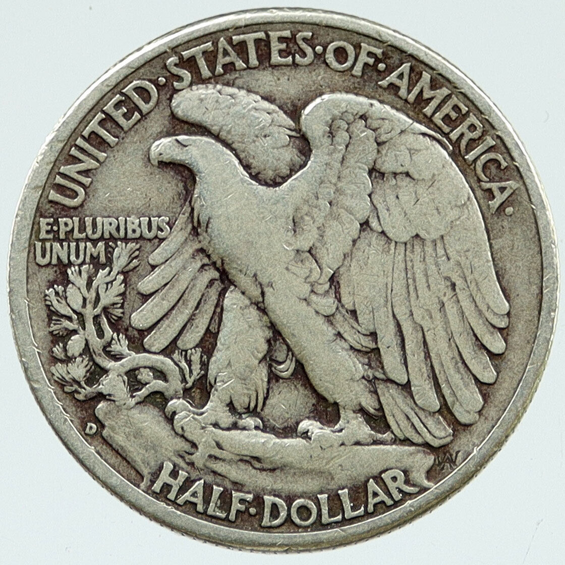 1941 D UNITED STATES US WALKING LIBERTY Silver Half Dollar Coin EAGLE i117052