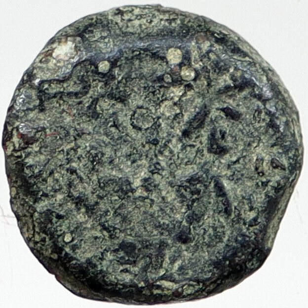 103BC Ancient Bible Greek JERUSALEM Coin JEWISH Kng JANNAEUS HENDIN 1145 i119796