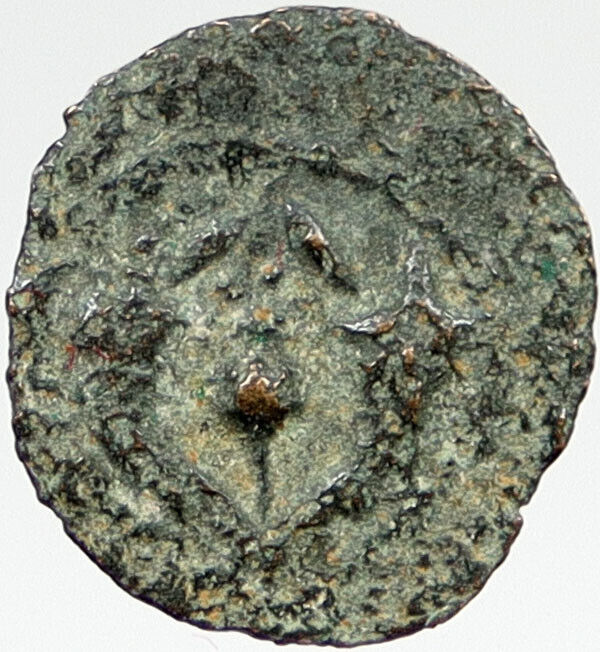 103BC Ancient Bible Greek JERUSALEM Coin JEWISH Kng JANNAEUS HENDIN 1145 i119801