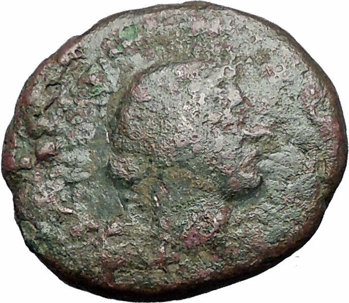 MARK ANTONY & OCTAVIAN Augustus TRIUMVIRS Thessalonica Ancient Roman Coin i55644