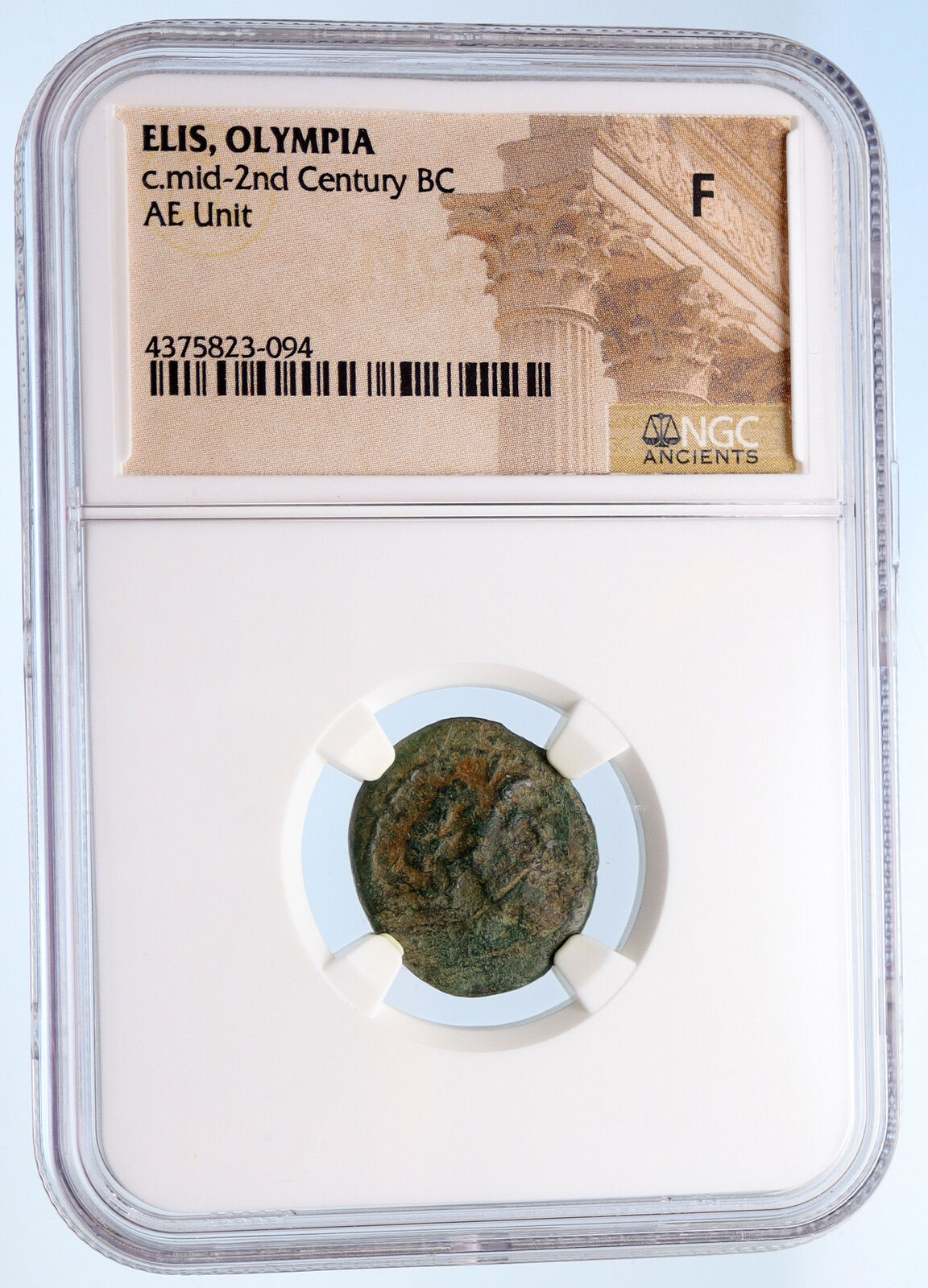 OLYMPIA in ELIS OLYMPIC GAMES Home 2CnBC Authentic Ancient Greek Coin NGC i60218