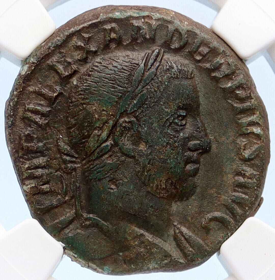 SEVERUS ALEXANDER 233AD Rome Sestertius Sol Ancient Roman Coin NGC VF i60270