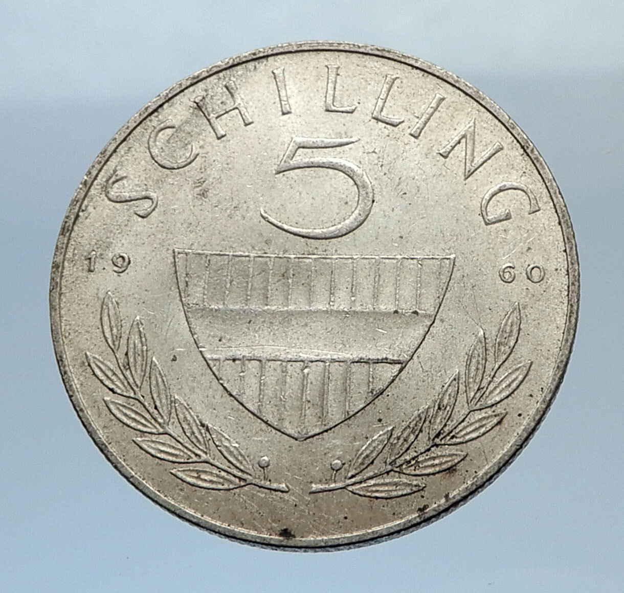 1960 AUSTRIA 5 Shilling Silver Coin Austrian w HORSE RIDER Spanish i71661