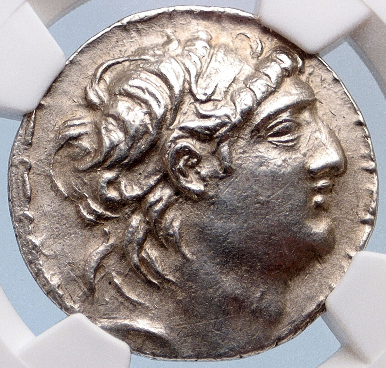 ANTIOCHOS VII Sidetes Seleukid Ancient Silver Greek TETRADRACHM Coin NGC i64320