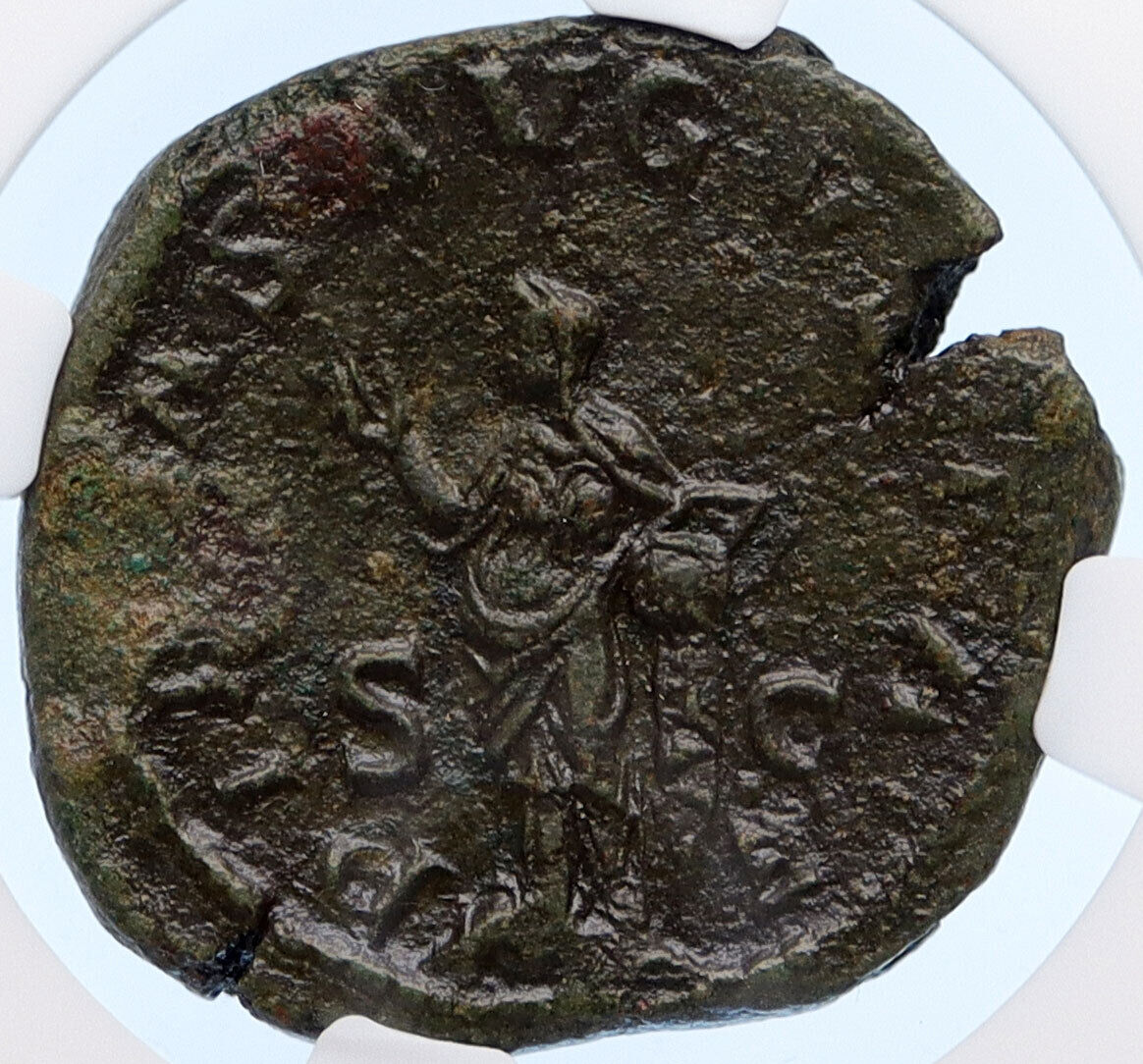 OTACILIA SEVERA 249AD Rome Sestertius Philip I Ancient Roman Coin NGC XF i60421