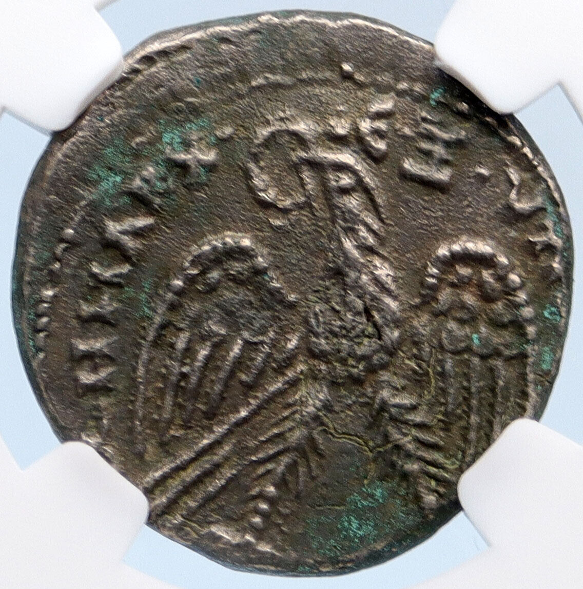 MACRINUS 217AD Ancient Roman Billon TETRADRACHM of Emesa Roman Coin NGC i61965