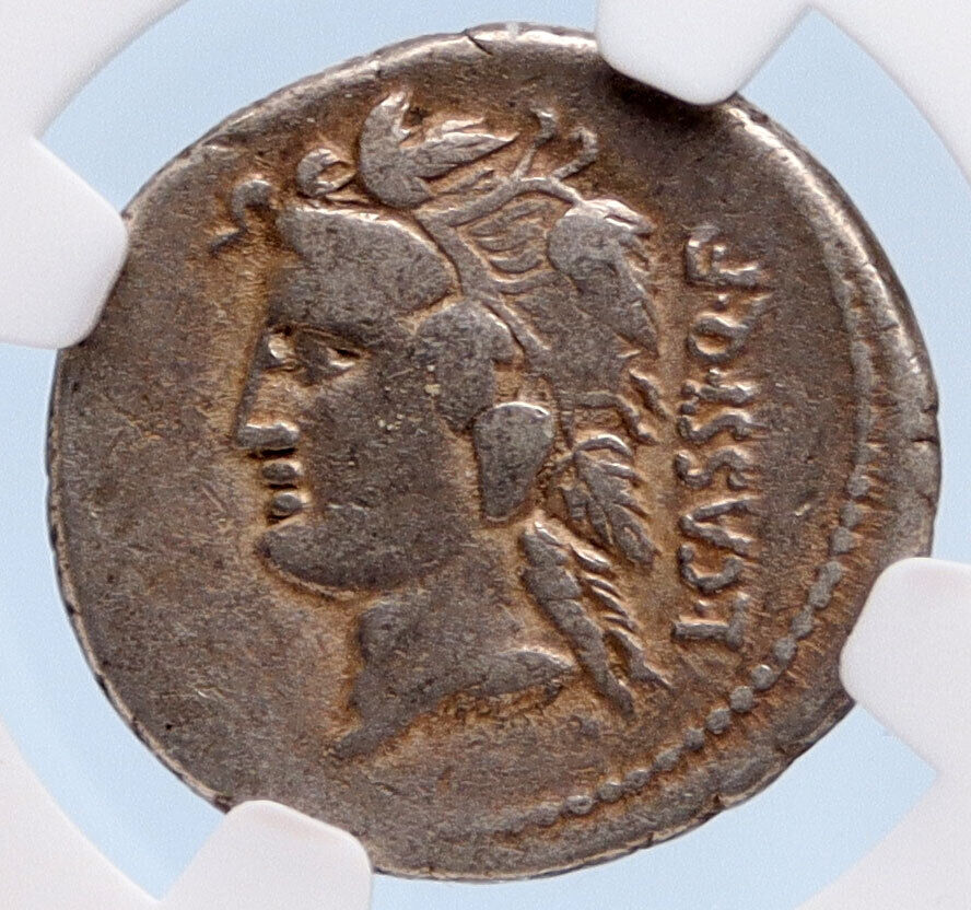 Roman Republic 78BC Rome Ancient Silver Coin LIBER LIBERA Bacchus NGC i62471