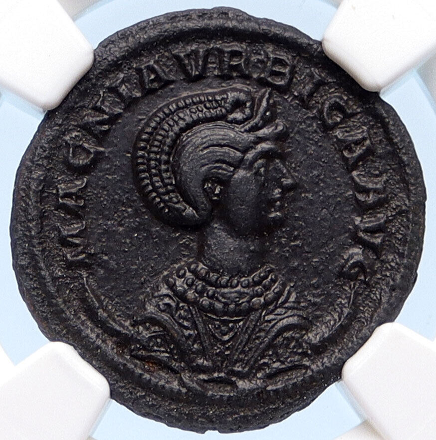 MAGNIA URBICA Carinus Wife Authentic Ancient 283AD Roman Coin VENUS NGC i68147