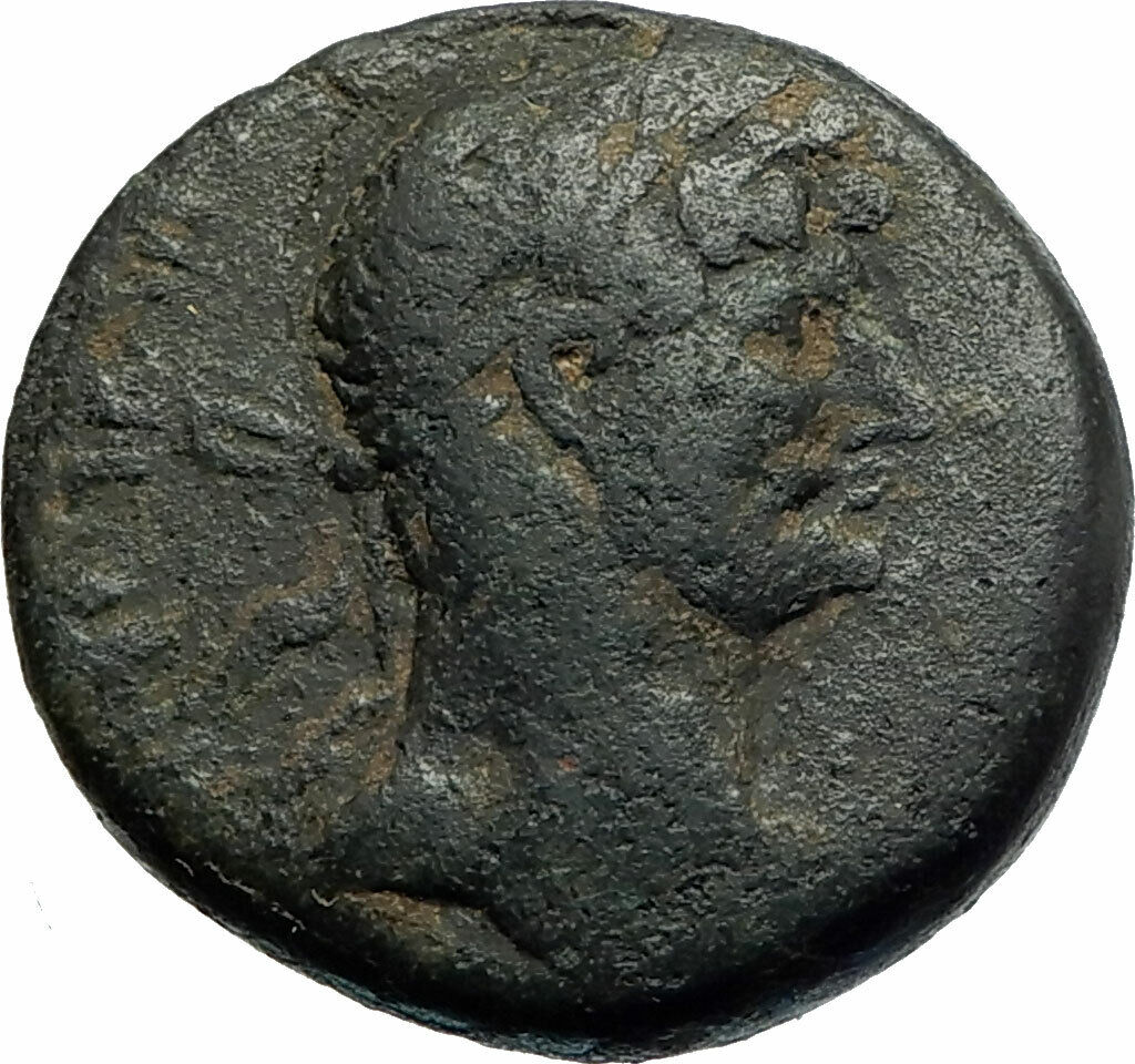 HADRIAN Authentic Ancient 117AD Sidon Phoenicia Roman Coin EUROPA on BULL i77032