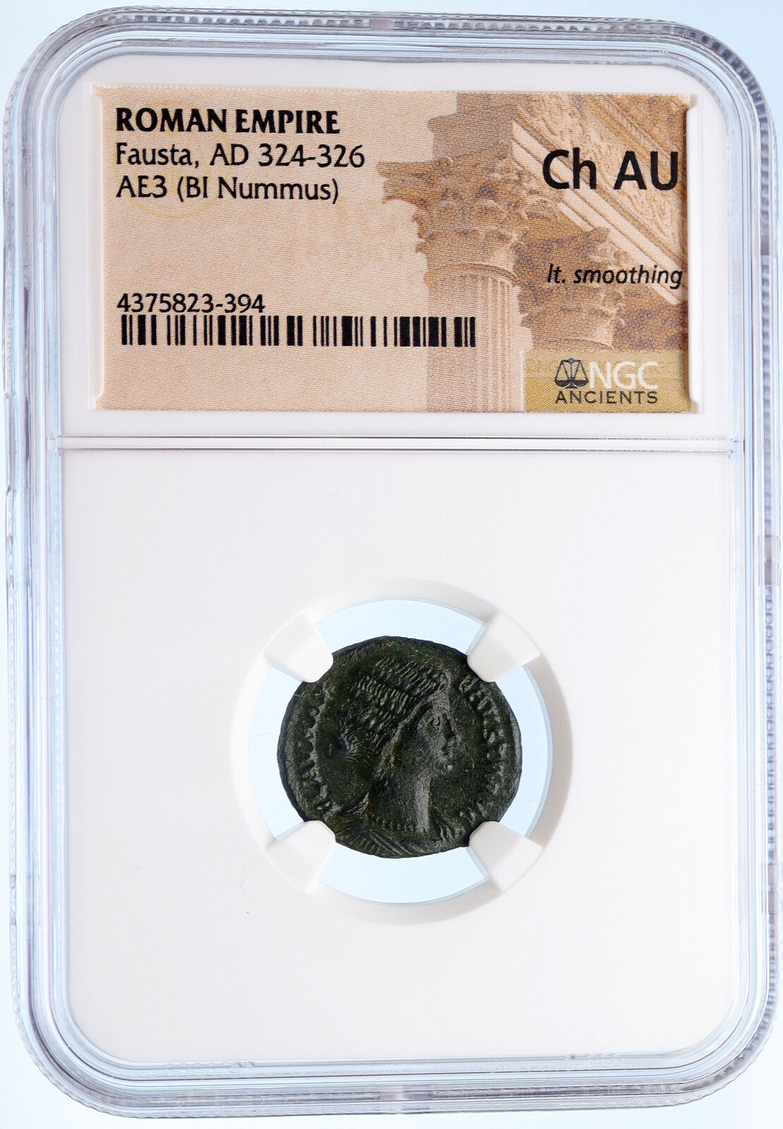 FAUSTA Constantine the Great Wife 324AD Authentic Ancient Roman Coin NGC i60246