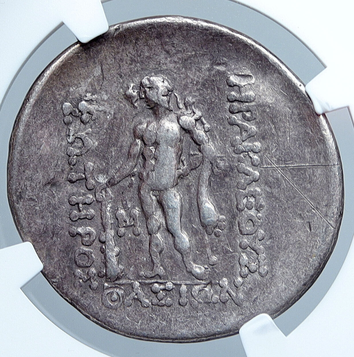 Celtic Celts Danube Silver Tetradrachm Greek Style Coin like THASOS NGC i59874