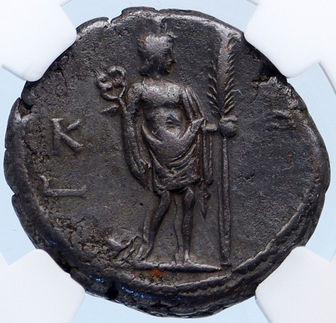 Commodus 187AD Alexandria Egypt Hermanubis Hermes Anubis Roman Coin NGC i61388