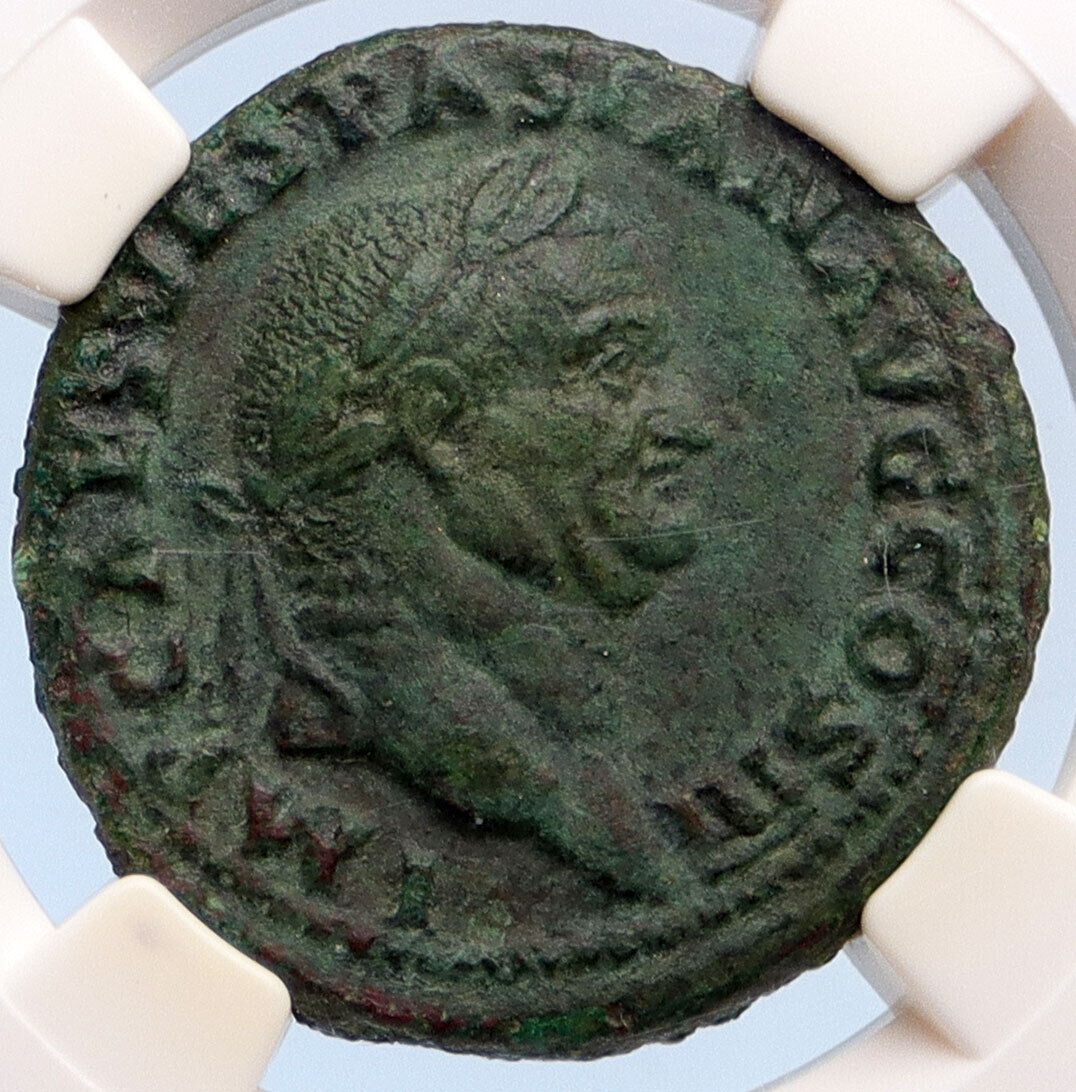 VESPASIAN 71AD Rome Authentic Genuine Original Ancient Roman Coin NGC i64275