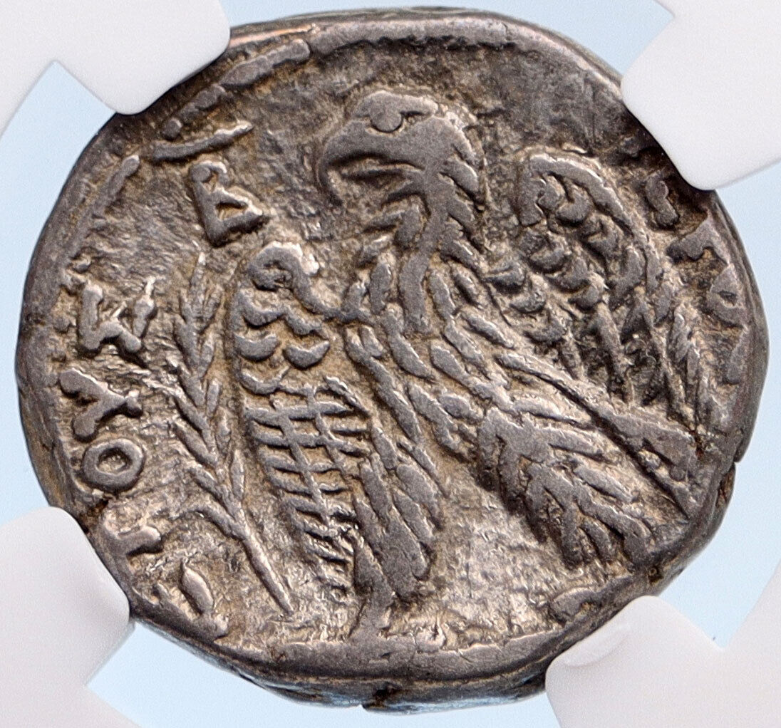 VESPASIAN 69AD Ancient Silver Roman Tetradrachm Coin Antioch Eagle NGC i60112