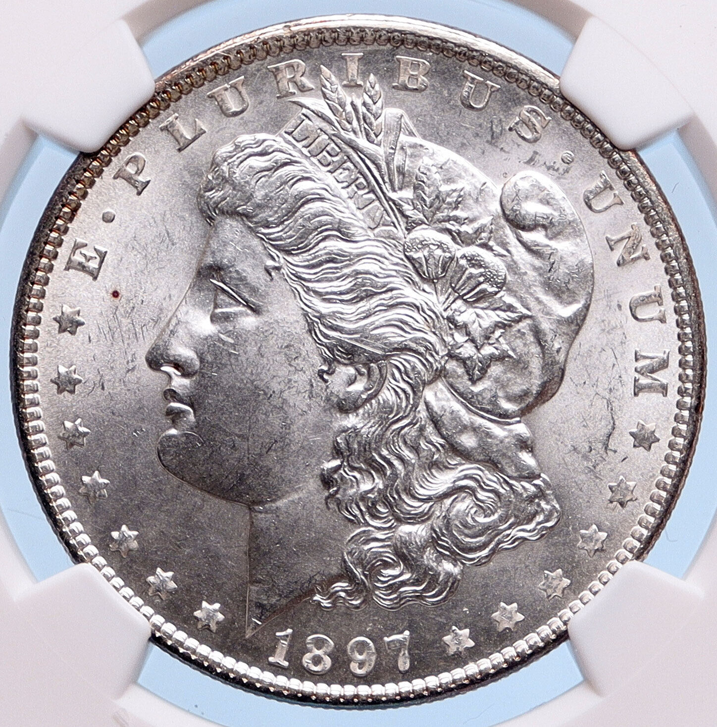 1897 MORGAN SILVER DOLLAR United States of America USA Coin NGC MS 63 i57743