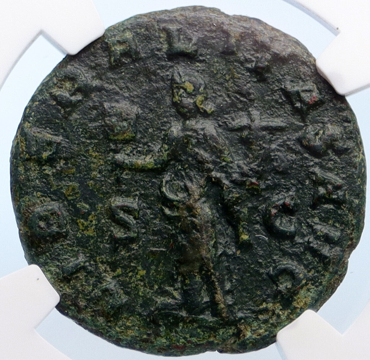 TRAJAN DECIUS 249AD Rome LIBERALITAS Authentic Ancient Roman Coin NGC XF i60436