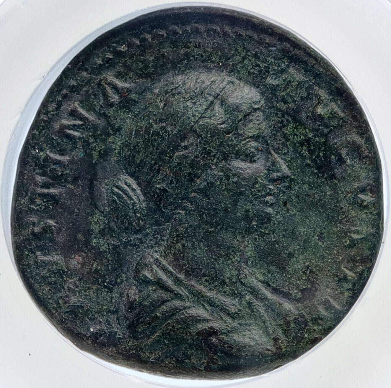 FAUSTINA II Marcus Aurelius Wife Sestertius Ancient Roman Coin NGC Ch XF i61205