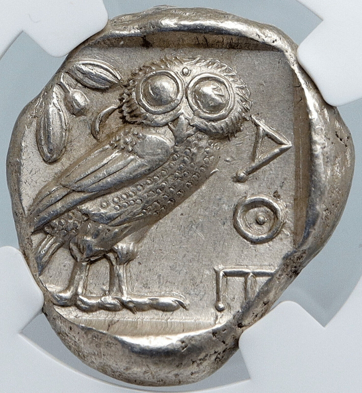 ATHENS Greece 440BC Ancient Silver Greek TETRADRACHM Coin Athena Owl NGC i89067