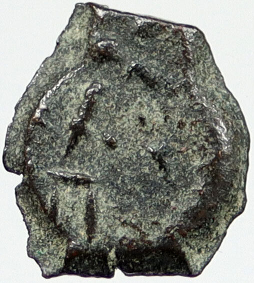 80BC Biblical Jerusalem Widow's Mite ALEXANDER JANNAEUS Coin HENDIN 1153 i120300