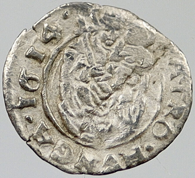 1614 HUNGARY Madonna Baby Jesus Ancient Silver Denar Coin Matthias II i120350