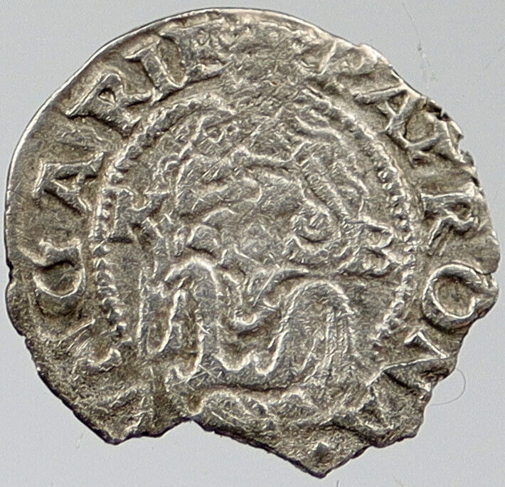 1537 HUNGARY Madonna Baby Jesus Ancient Silver Denar Coin FERDINAND I i120354