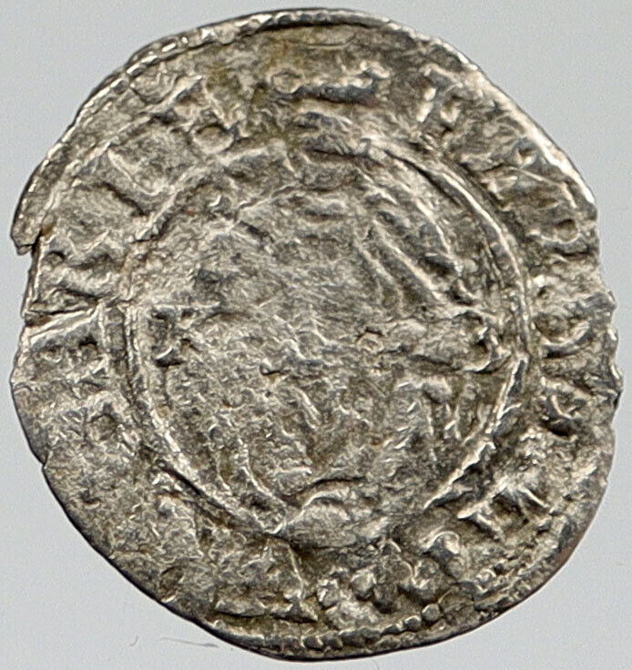1591 HUNGARY Madonna Baby Jesus Ancient Silver Denar Coin RUDOLF II i120341