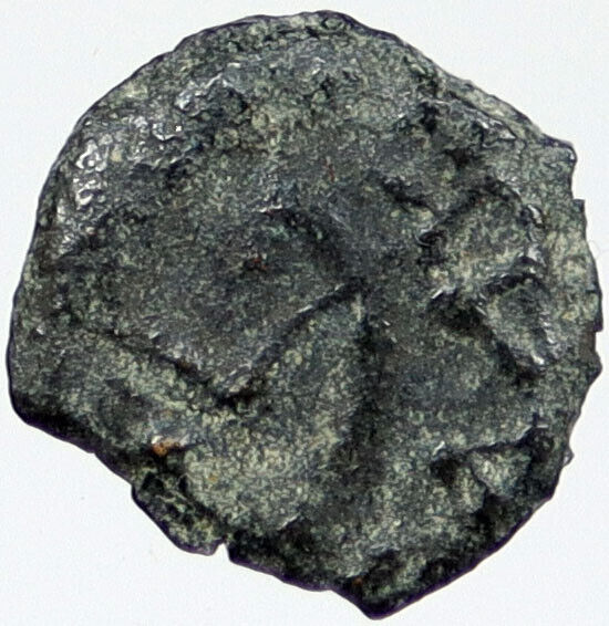 80BC Biblical Jerusalem Widow's Mite ALEXANDER JANNAEUS Coin HENDIN 1153 i120385