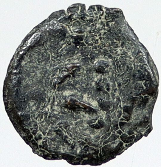 80BC Biblical Jerusalem Widow's Mite ALEXANDER JANNAEUS Coin HENDIN 1153 i120363