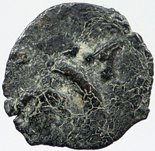 80BC Biblical Jerusalem Widow's Mite ALEXANDER JANNAEUS Coin HENDIN 1153 i120363