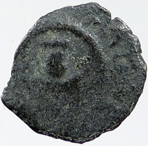 80BC Biblical Jerusalem Widow's Mite ALEXANDER JANNAEUS Coin HENDIN 1153 i120380