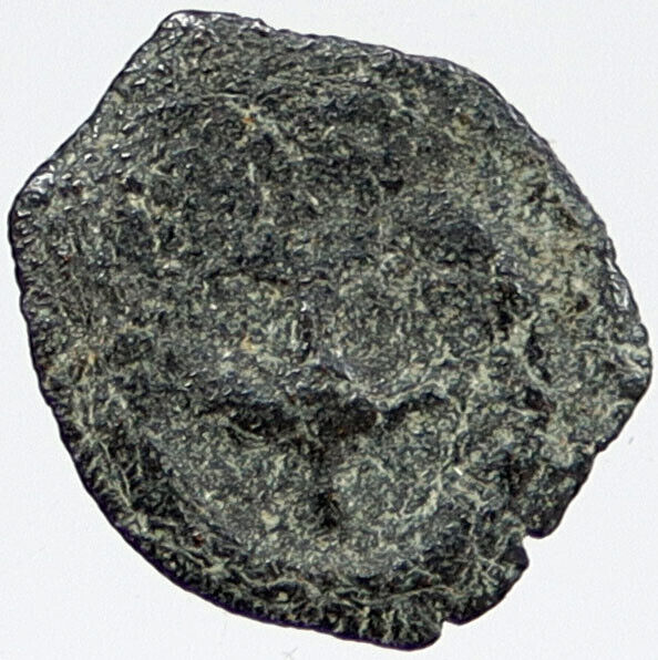 80BC Biblical Jerusalem Widow's Mite ALEXANDER JANNAEUS Coin HENDIN 1153 i120401