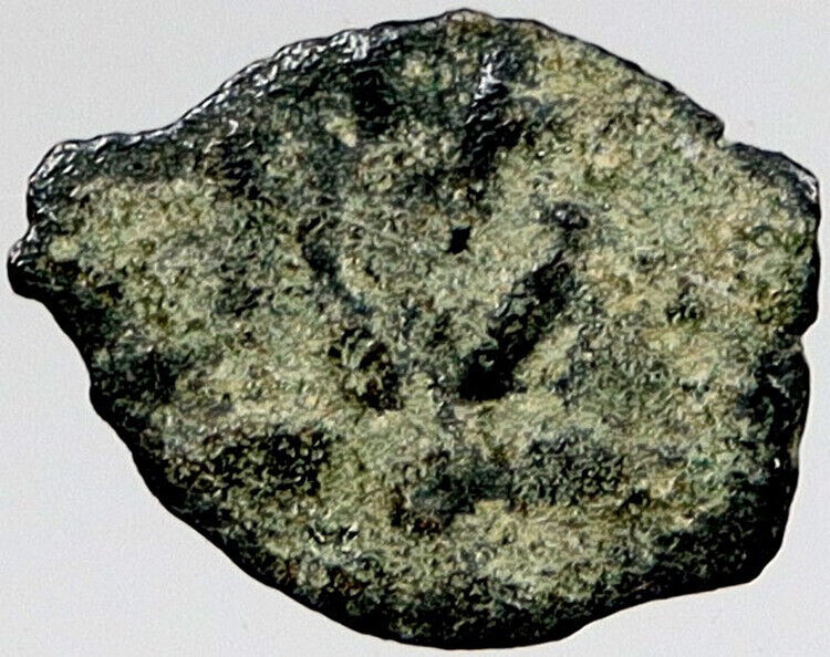 80BC Biblical Jerusalem Widow's Mite ALEXANDER JANNAEUS Coin HENDIN 1153 i121125