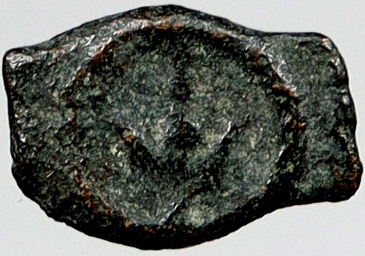 80BC Biblical Jerusalem Widow's Mite ALEXANDER JANNAEUS Coin HENDIN 1153 i121081