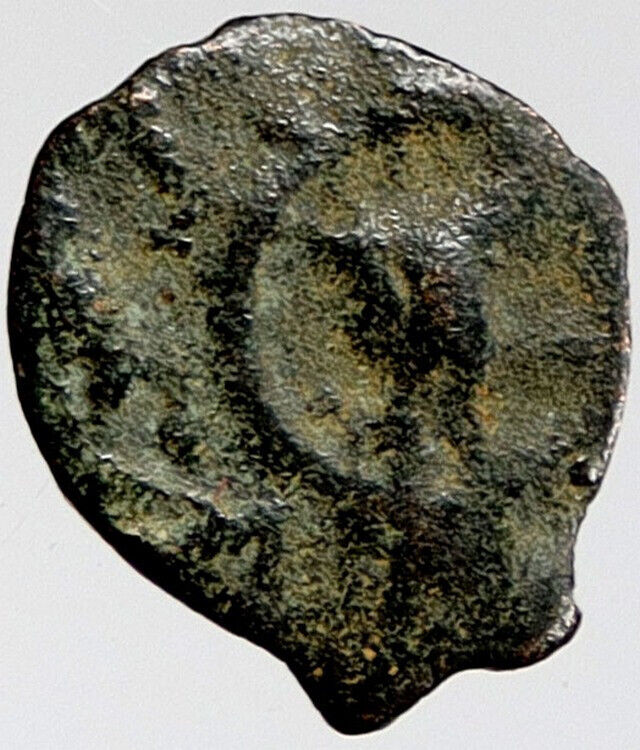 80BC Biblical Jerusalem Widow's Mite ALEXANDER JANNAEUS Coin HENDIN 1153 i121109